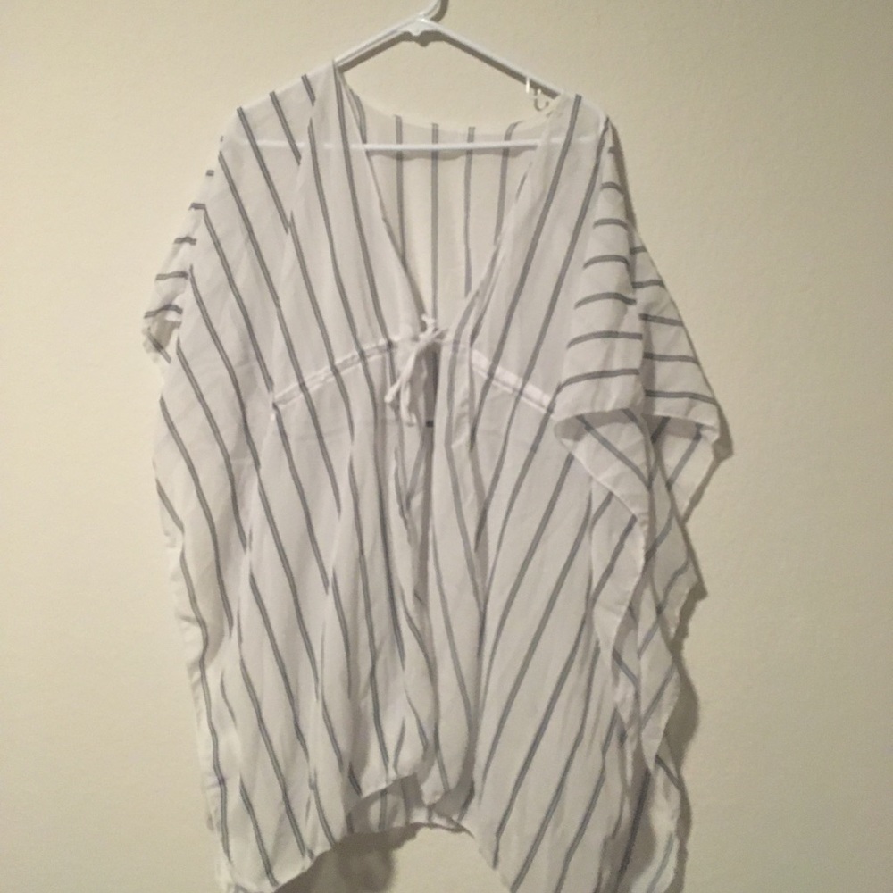 Striped Sweater Wrap
